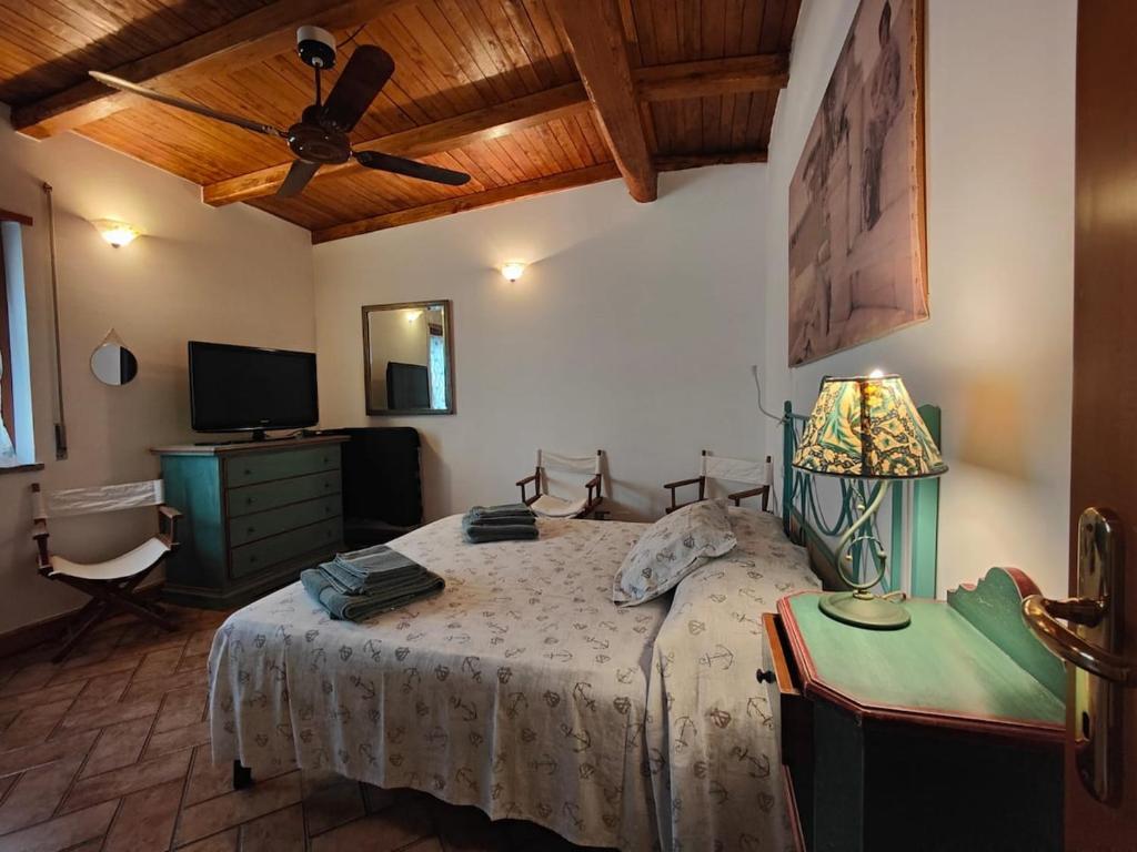 Ένα ή περισσότερα κρεβάτια σε δωμάτιο στο Nibice home 1