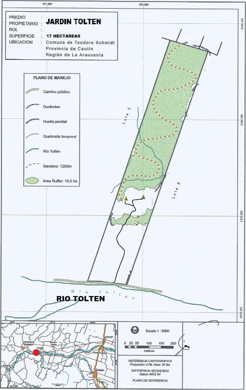 Cabañas Rio Tolten, con tinaja, sendero, actividades