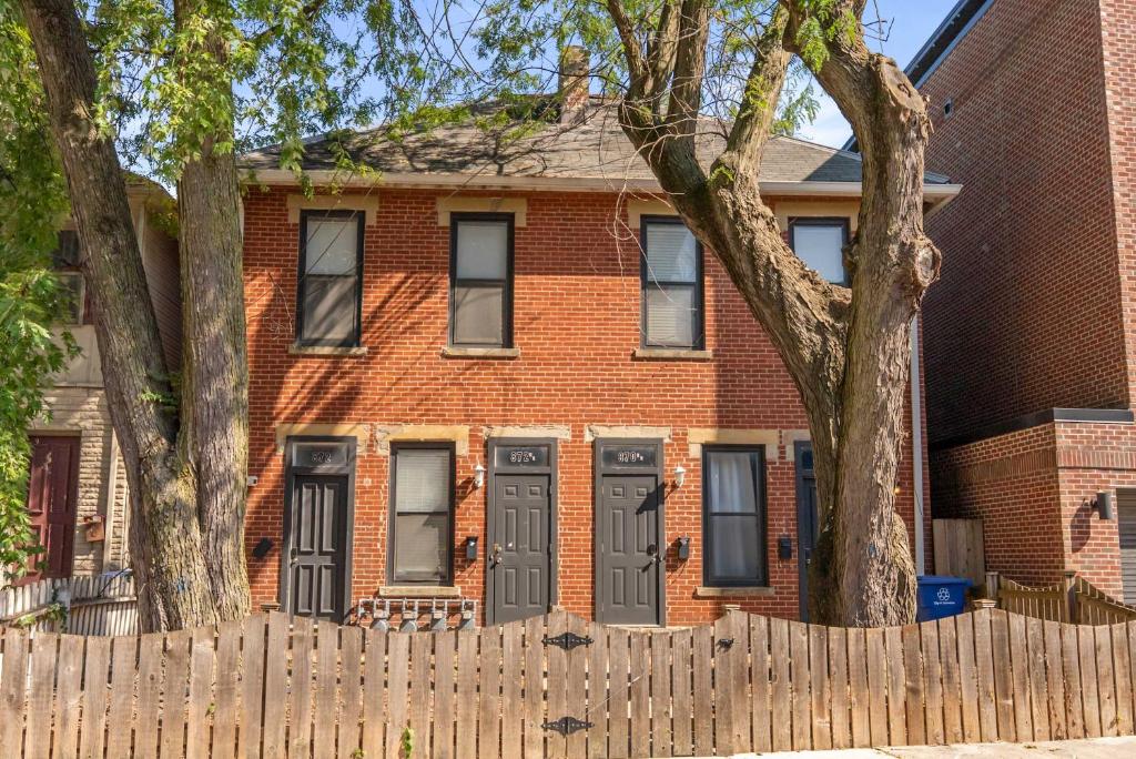 Bygningen som feriehuset ligger i