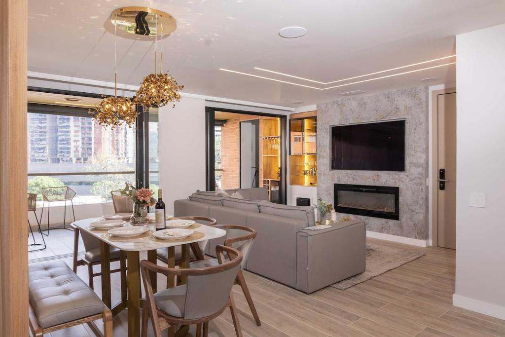 Posezení v ubytování Exclusive Luxury Apartment - Poblado Medellín
