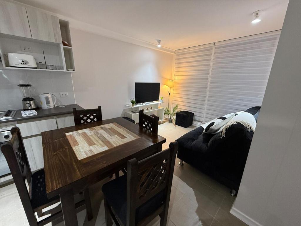 Kuchyň nebo kuchyňský kout v ubytování Amanecer del Faro