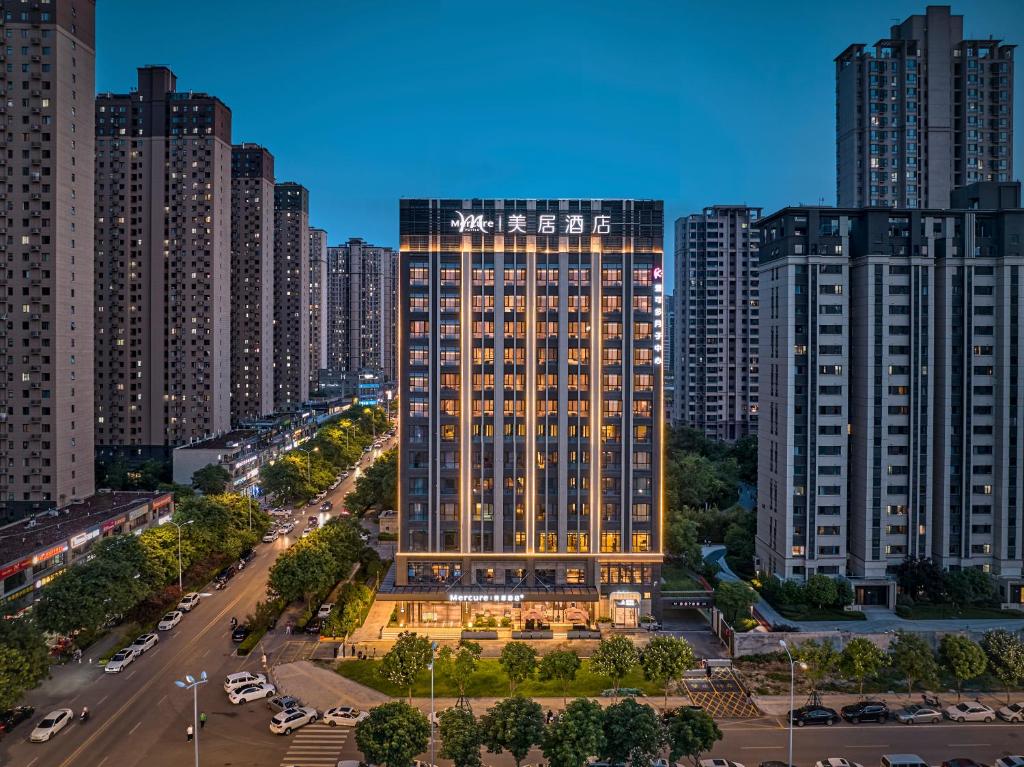 a view of a building in a city at Mercure Xi'an Chanba in Xi'an