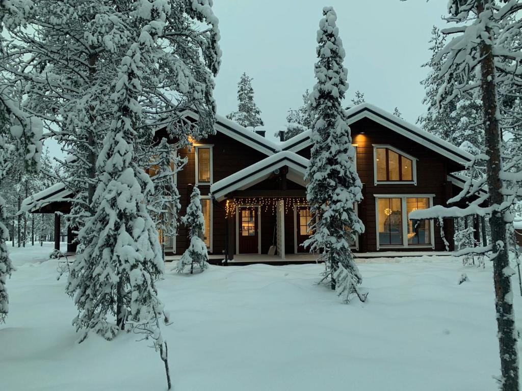 Το Levinkruunu B Visit Levi τον χειμώνα