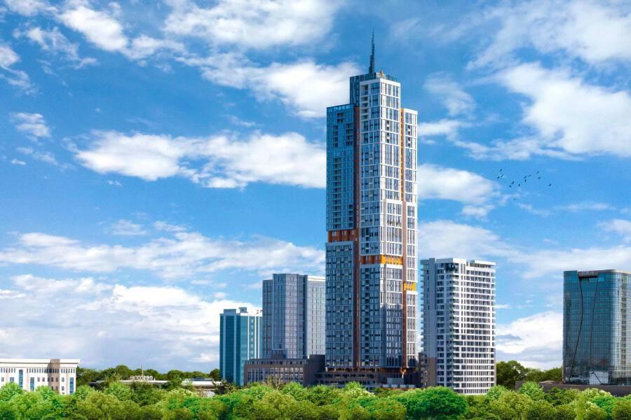 Γενική άποψη της πόλης Τασκένδη ή θέα της πόλης από  αυτό το διαμέρισμα