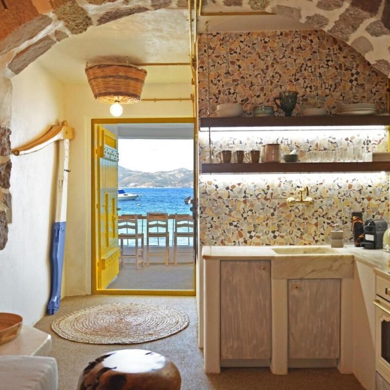 Kuchyň nebo kuchyňský kout v ubytování Traditional sirma in klima