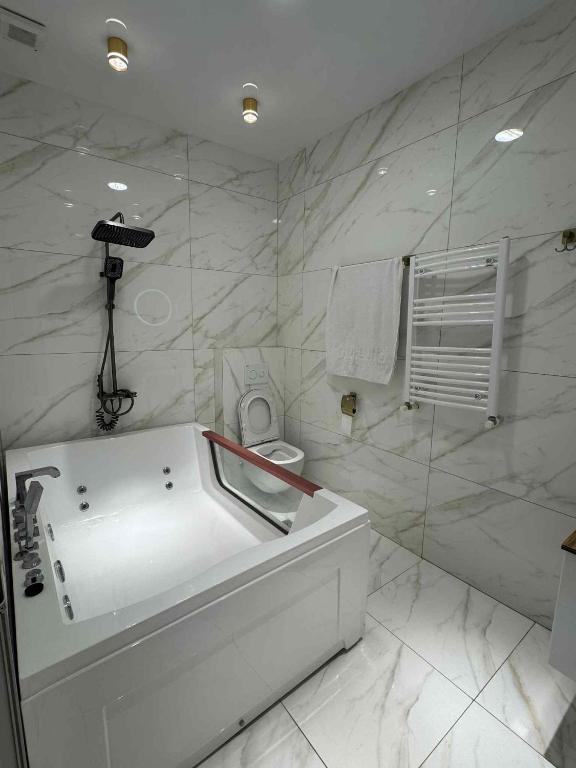 Koupelna v ubytování Georgia,Saburtalo berbukis 10street