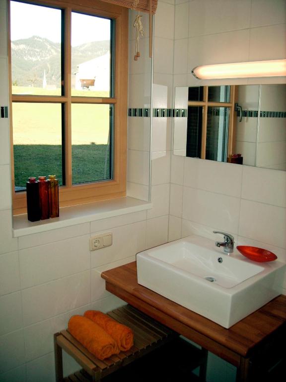Koupelna v ubytování Appartements gosaukamm.com