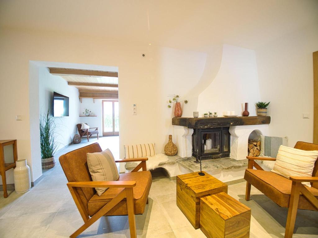 Χώρος καθιστικού στο FeWo Weinbuch