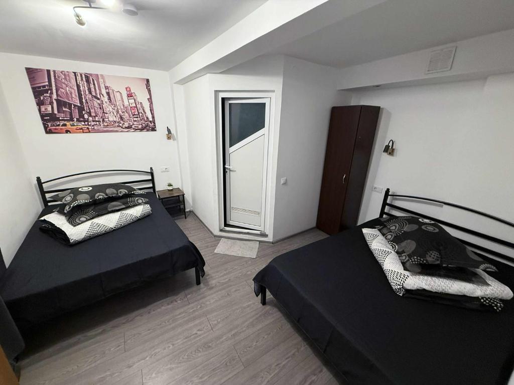 Casa Bucovineanăにあるベッド