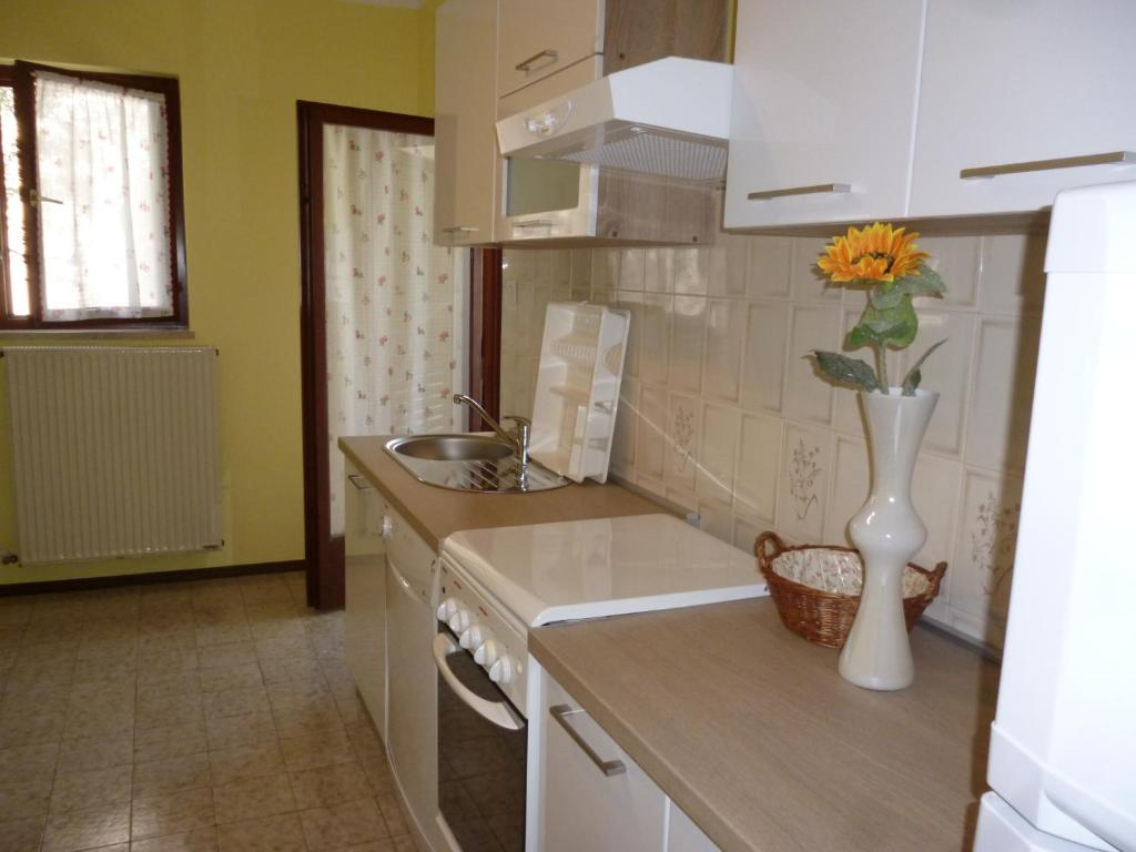 Kuchyň nebo kuchyňský kout v ubytování Apartment Marisa