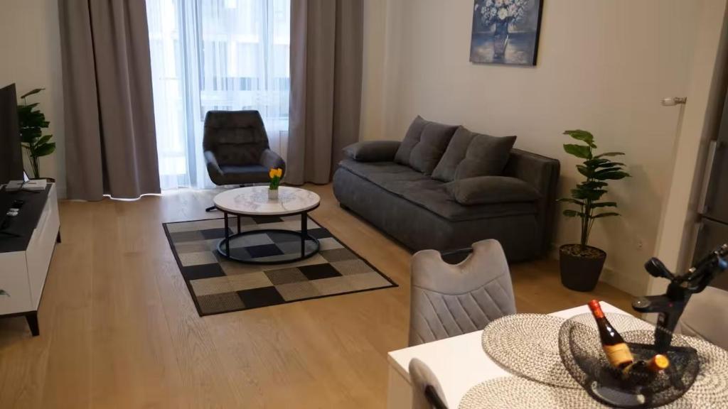 Posezení v ubytování Belgrade Waterfront - Prime Location - Free Parking - Pinnacle
