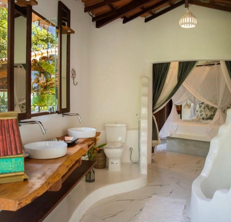 Χώρος καθιστικού στο Casa Marrocos Arraial d'Ajuda