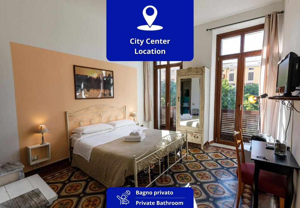 Postel nebo postele na pokoji v ubytování Onlyrooms III - Real City Center