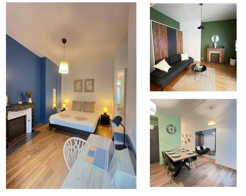 Posezení v ubytování Bienvenu en Anjou