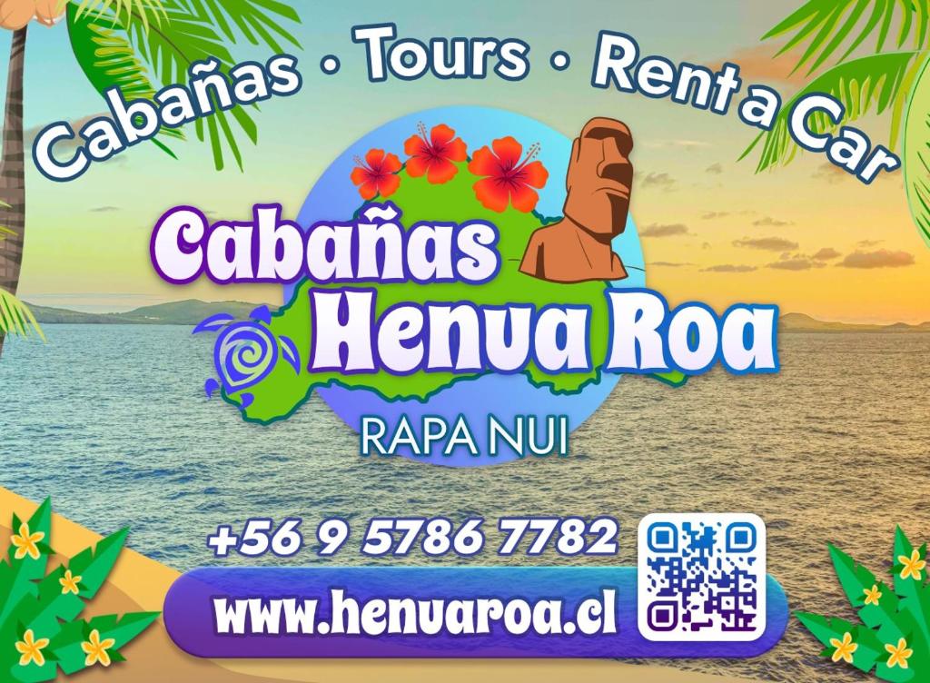 Un cartel para una fiesta de tamales en la playa. en Henua Roa, en Hanga Roa