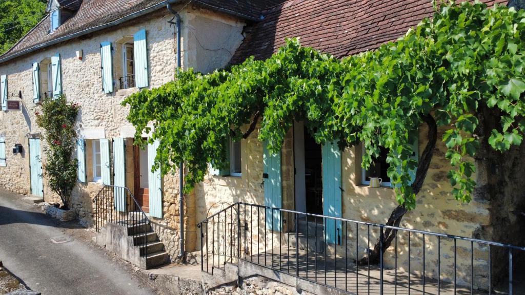a house with a bunch of vines growing on it at Le Coin Tranquille in La Roque-Gageac