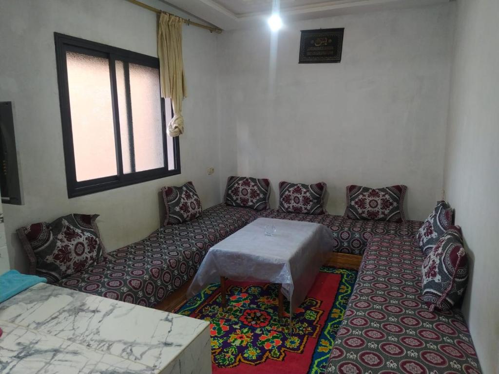 Et opholdsområde på New Luxury Apart Victoria- Casablanca 2BR