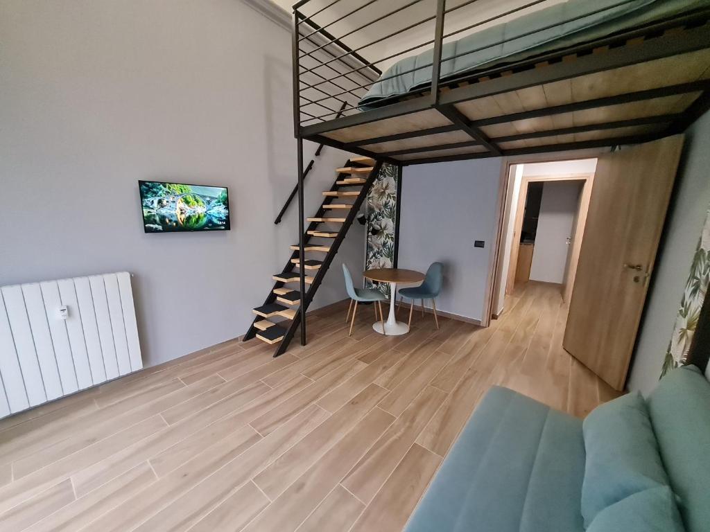 TV a/nebo společenská místnost v ubytování Moddy's loft