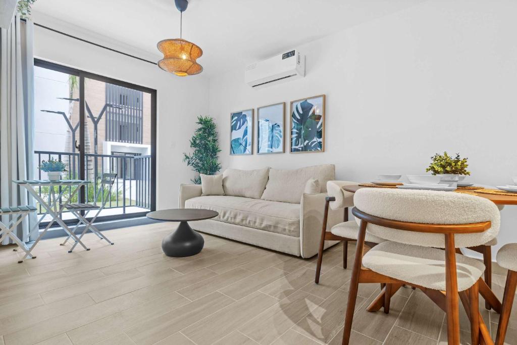 Posezení v ubytování NOK Designer Loft in Punta Cana