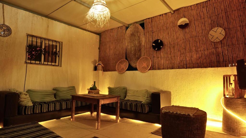 Χώρος καθιστικού στο Tazrart tamraght