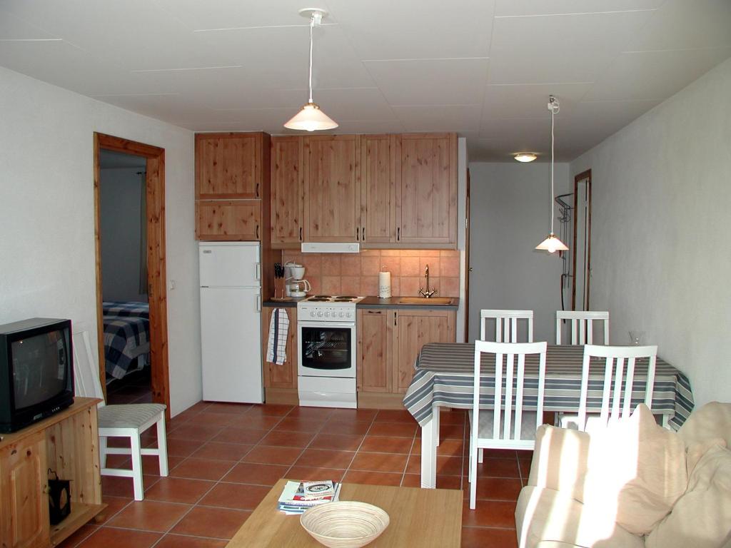 Kuchyň nebo kuchyňský kout v ubytování Skönadal B&B