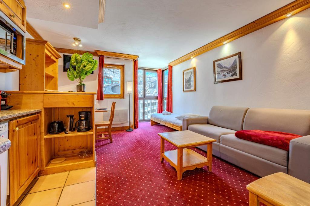 Val Thorens Charming 1 Bedroom Ski-in Ski out 4p - L'Eskival