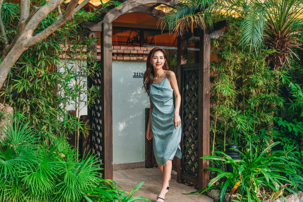 Zahrada ubytování Kangman Hot Spring Resort Hotel