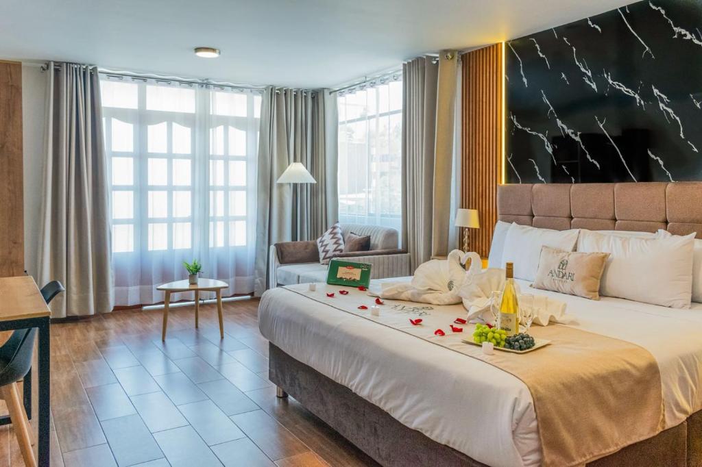 Postel nebo postele na pokoji v ubytování Andari Hoteles