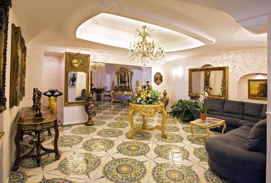 אזור ישיבה ב-Strand Hotel Delfini