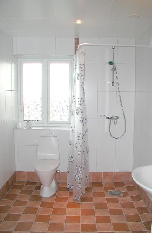 Koupelna v ubytování Skönadal B&B