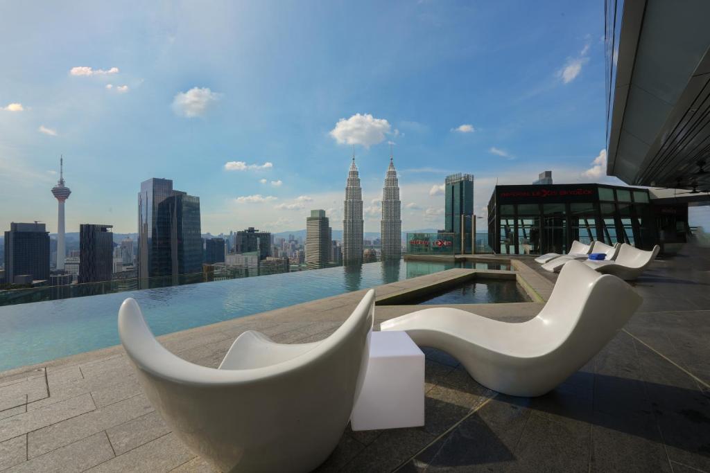 a view of a city skyline from a building at Imperial Luxury Suites KLCC by Moonway in Kuala Lumpur