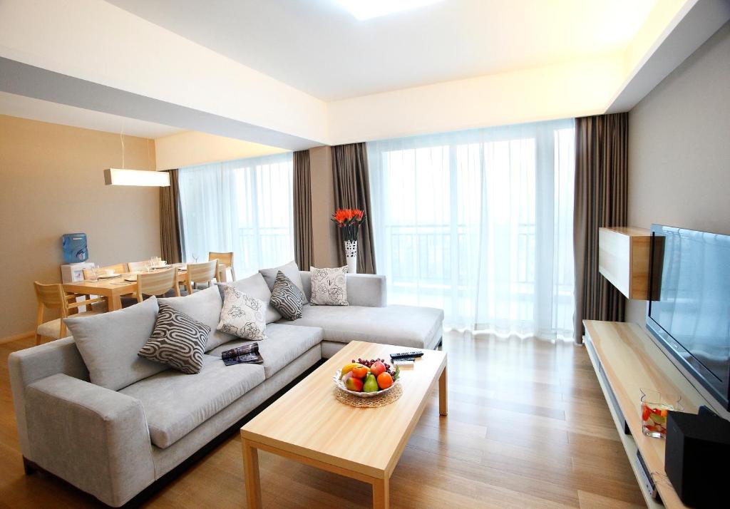 Posezení v ubytování 广州友和酒店Yuwa Hotel-Free Shuttle Bus to Canton Fair Complex DuringCanton Fair Period