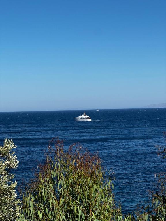 DhaskaliónにあるAttica Vacation Homeの大きな水の中の船