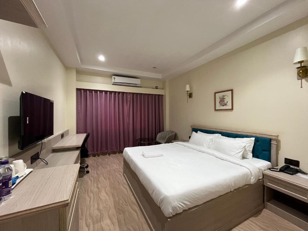 TV/trung tâm giải trí tại Dibang Hotel & Resort