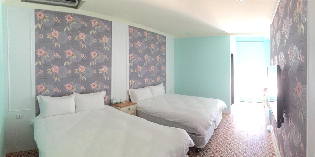 Pretty Nanwan B&B 객실 침대