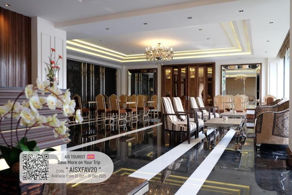 Posezení v ubytování Methavalai Residence Hotel