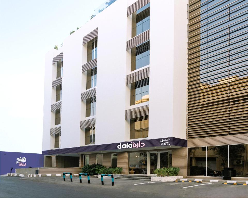 eine Darstellung der Vorderseite des Depothotels in der Unterkunft Dara Al Yammamah Hotel in Dschidda