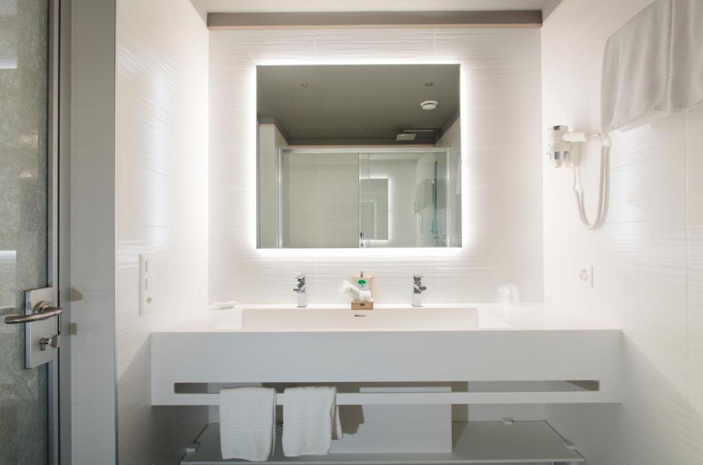 Koupelna v ubytování Hotel City Locarno