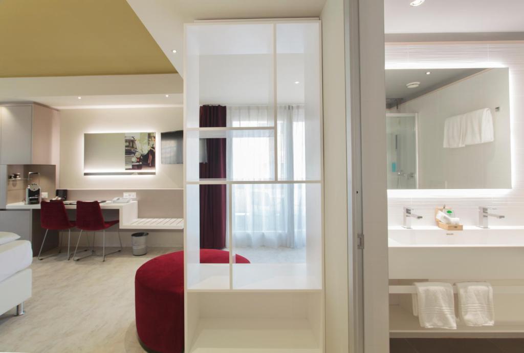 Koupelna v ubytování Hotel City Locarno