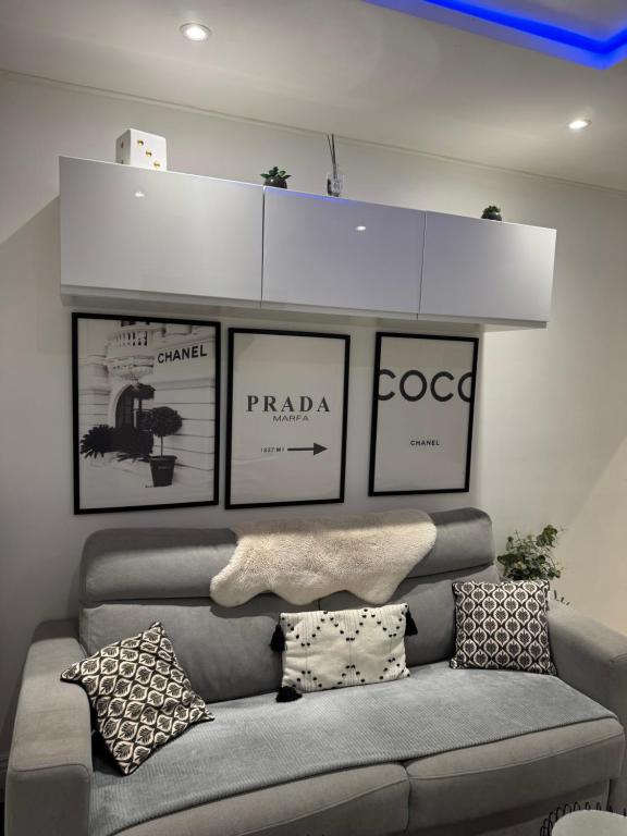 Posezení v ubytování Le petit écrin de Deauville