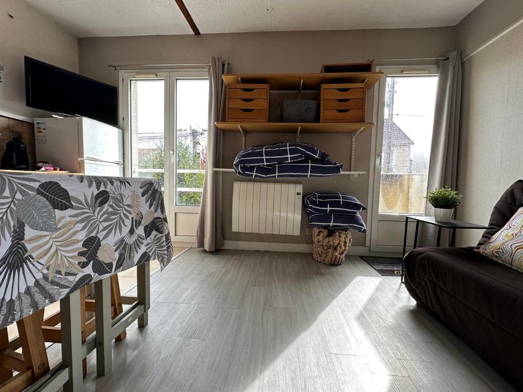 Posezení v ubytování Studio in residential area