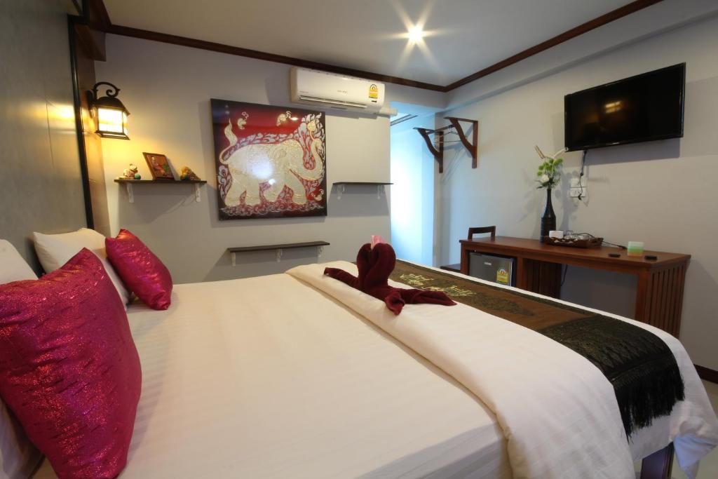 TV a/nebo společenská místnost v ubytování TR Guesthouse