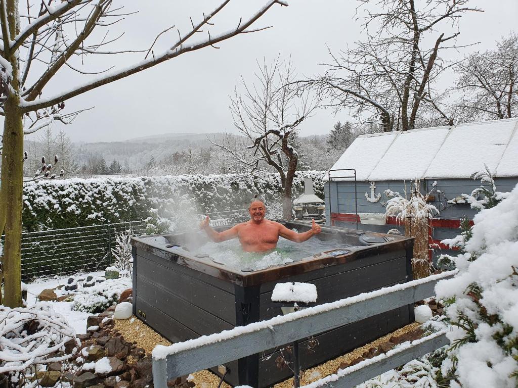 Το Ferienwohnung Anke Günther τον χειμώνα