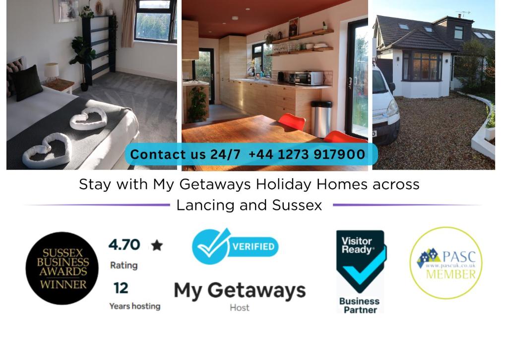 a screenshot of a webpage of a house at Lovable Lancing with Garden Parking in Lancing