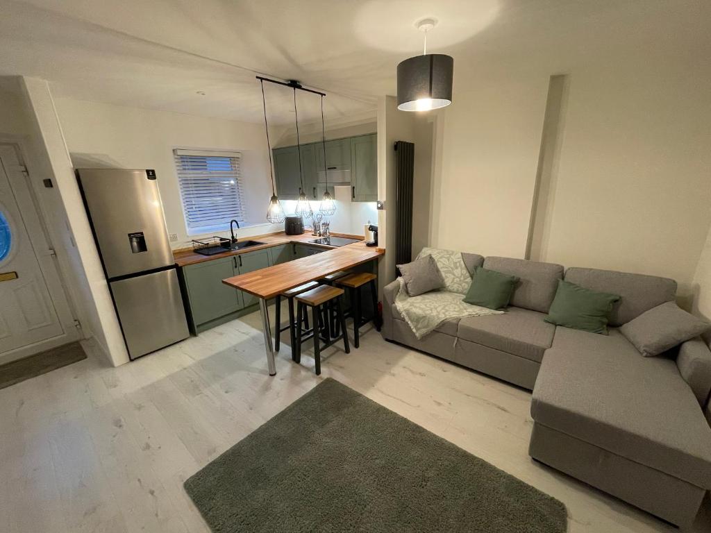 Χώρος καθιστικού στο Pan Ha Cottage