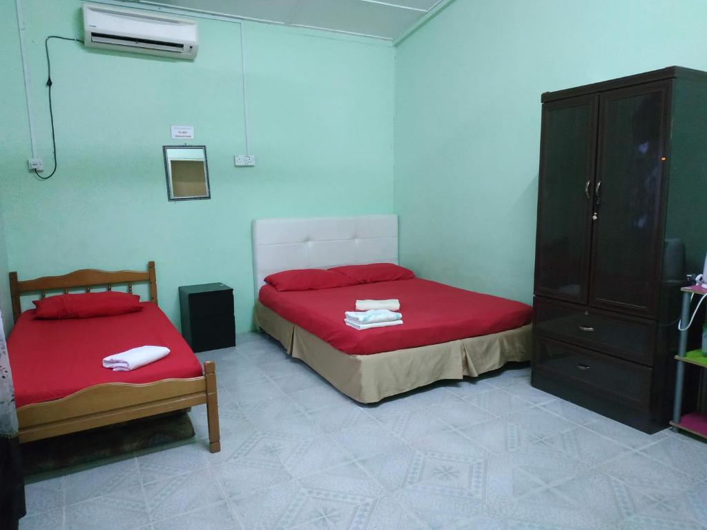 Ένα ή περισσότερα κρεβάτια σε δωμάτιο στο Ummi chalet