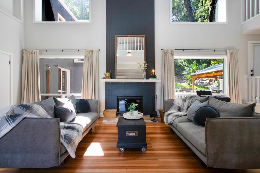 A seating area at Chilmore on the Gib