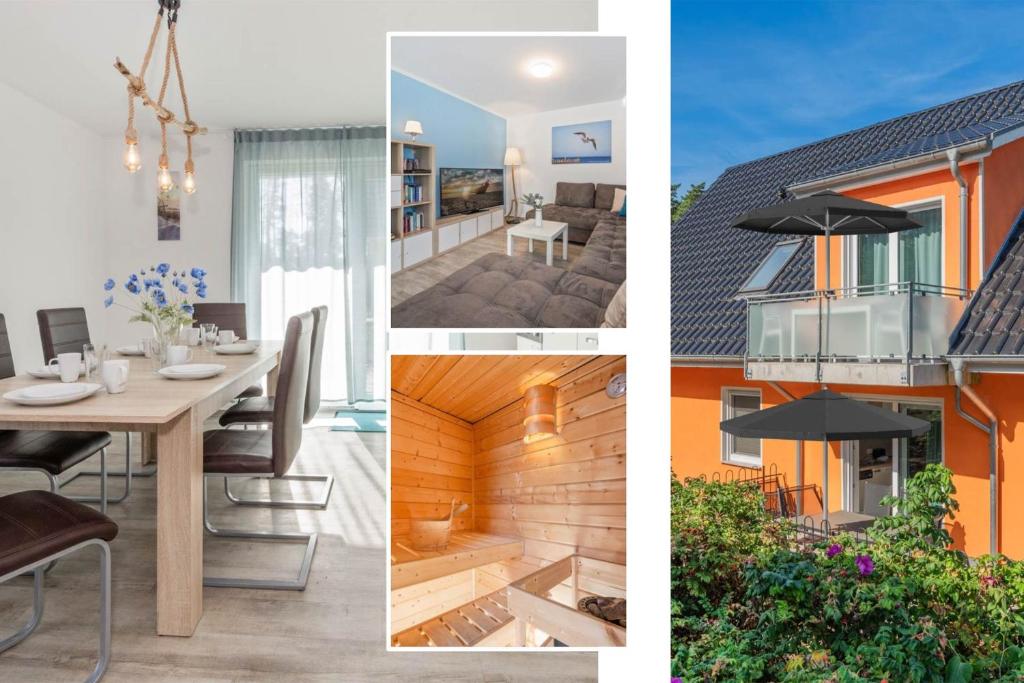 Un balcón o terraza de Ferienanlage Sonneninsel Haus Abendrot Erdgeschoss