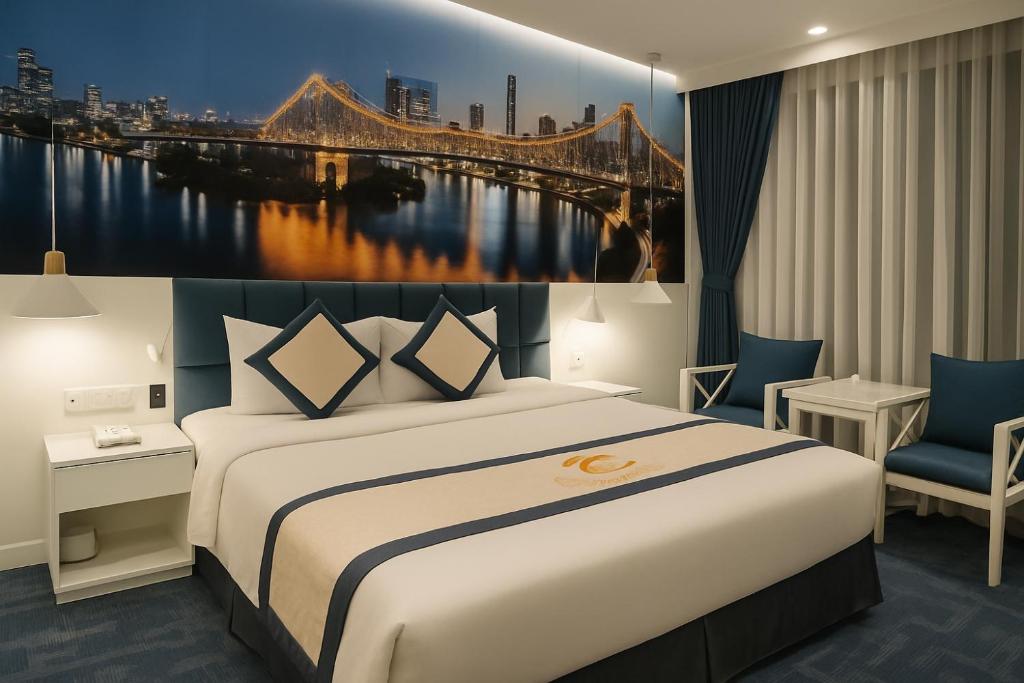 Phòng Deluxe Giường Đôi Nhìn Ra Thành Phố