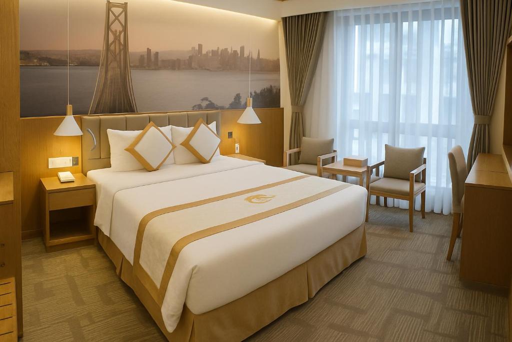 Phòng Deluxe Giường Đôi Nhìn Ra Thành Phố